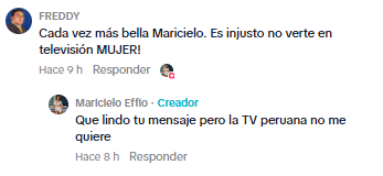 Exibindo seus novos empregos nos EUA após deixar de atuar, Maricelo Efio lê e se pergunta: “A TV peruana não me ama”