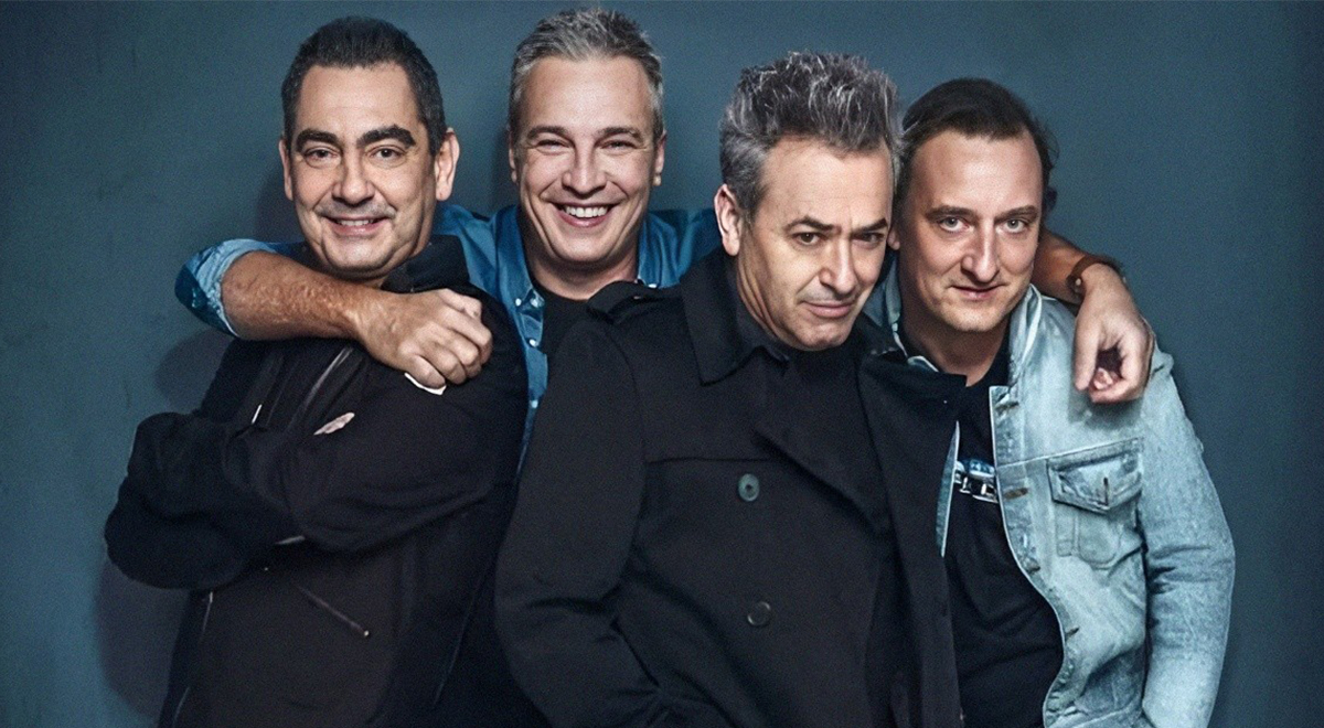 Hombres G vendendo ingressos para show no Estádio Nacional, foto