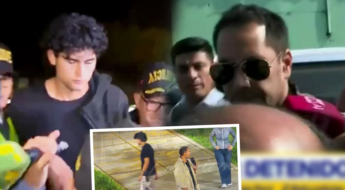 O pai de Adrien Villarín chega à sede da polícia com o carro e o pacote da jornalista Maricel Linares em mãos após a prisão: Veja como ele reagiu | Lizeth Marzano