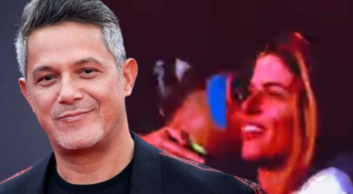 Alejandro Sanz e Stephanie Caio dão as mãos e dão um abraço no meio do show: confirmaram o relacionamento?