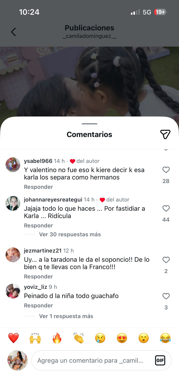 Camila Dominguez apoia a forte acusação contra Carla Tarazona em nome do partido da filha de Pamela Franco: “Isso os separa…”