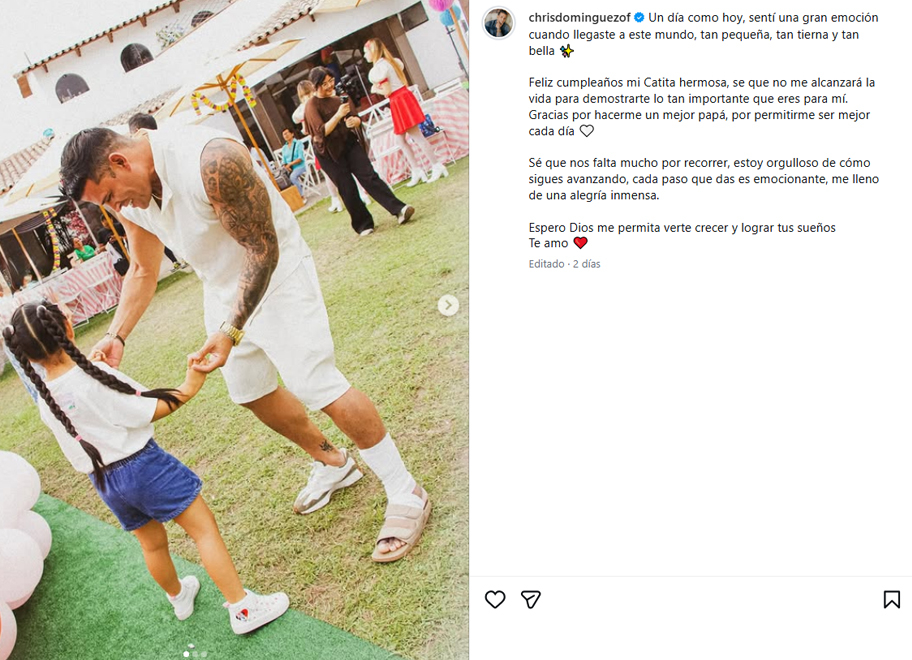 Christian Dominguez tomou uma decisão difícil depois que foi revelado que sua filha apoiava as acusações contra Carla Tarazona.