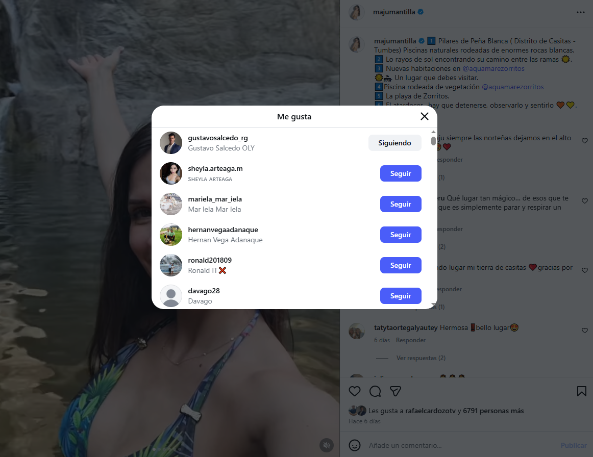 Capturam Gustavo Salcedo com Maju Mantilla, gesto que ninguém esperava.