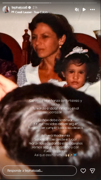 A irmã de Melissa Llosa toma uma decisão corajosa após a dolorosa morte de sua mãe: “O show…”