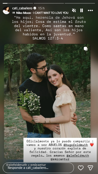 Katie Caballero está animada em anunciar a primeira gravidez de sua filha: “Vamos ser avós”