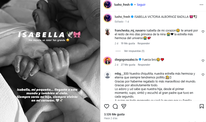 Cantora anuncia morte da filha recém-nascida com mensagem comovente: “Você me deixou com dor”