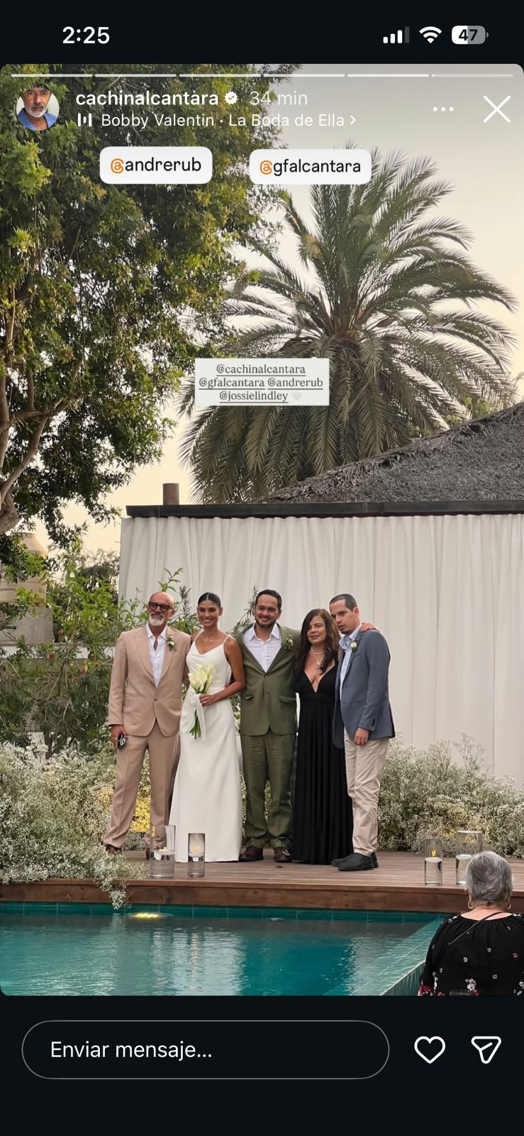 Carlos Alcantara e Josie Lindley veem seus rostos no casamento do filho após separação e árbitro: veja como eles se trataram