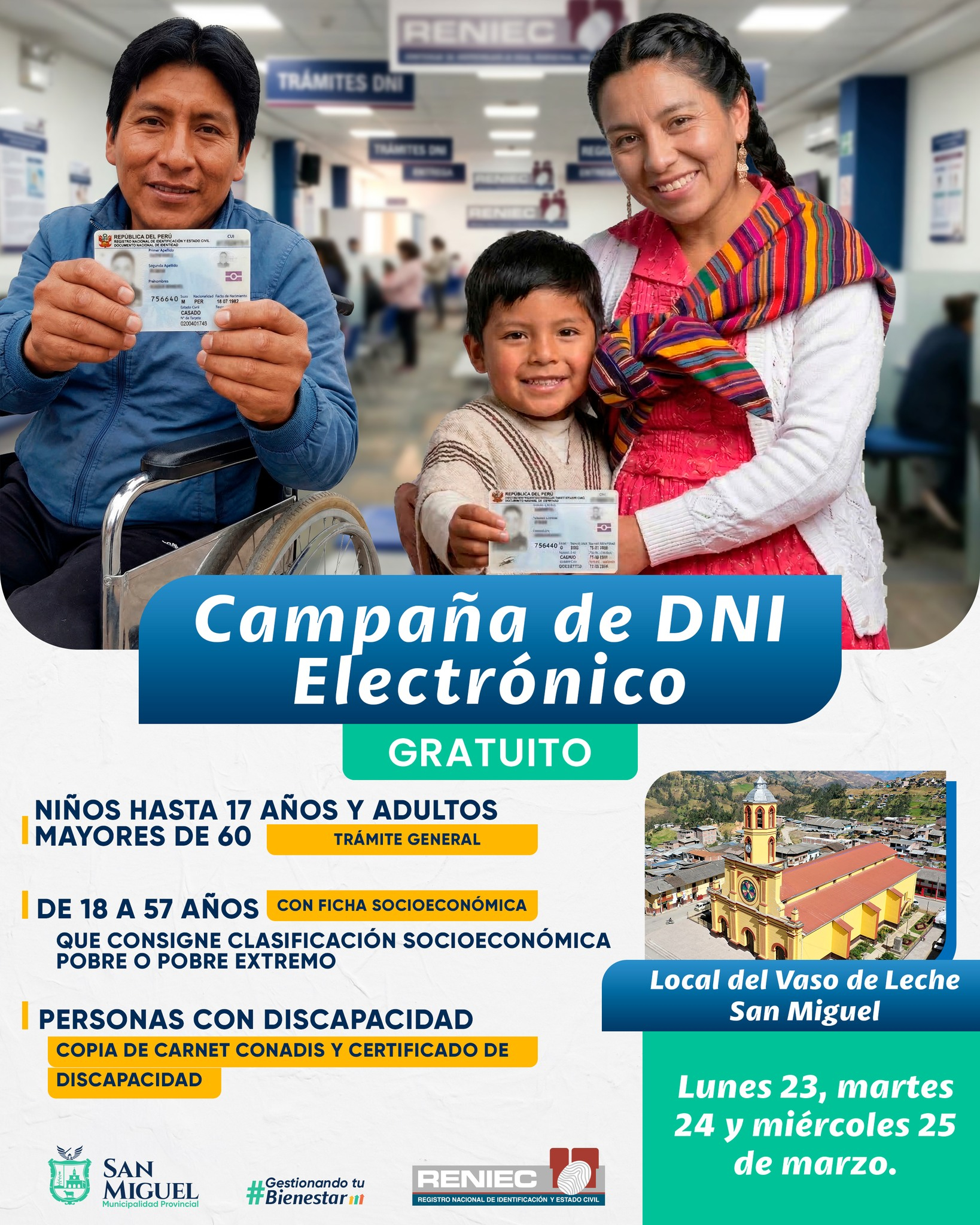 DNI eletrônico do Município Provincial de San Miguel.