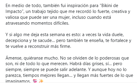 Onelia Molina envia palavras emocionadas ao receber seu ex-companheiro Mario Irivaran, que deixou o Peru após as fotos.