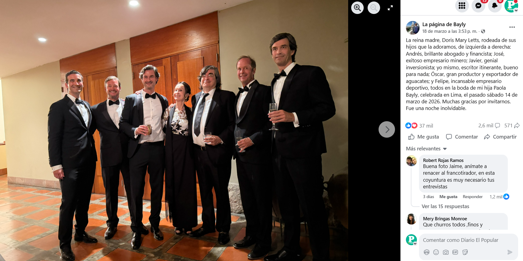 Jaime Bailey mostra seus cinco irmãos empresários e se surpreende e admite: “Não presto para nada”.