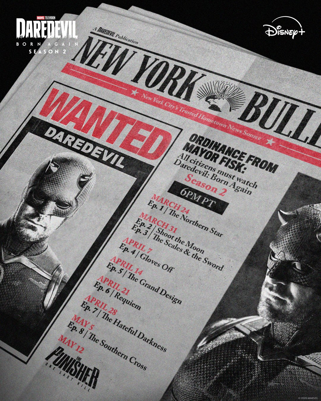 Link oficial para assistir à estreia do episódio 1 da 2ª temporada de ‘Demolidor: Nascido de Novo’: O Diabo Retorna da Cozinha do Inferno