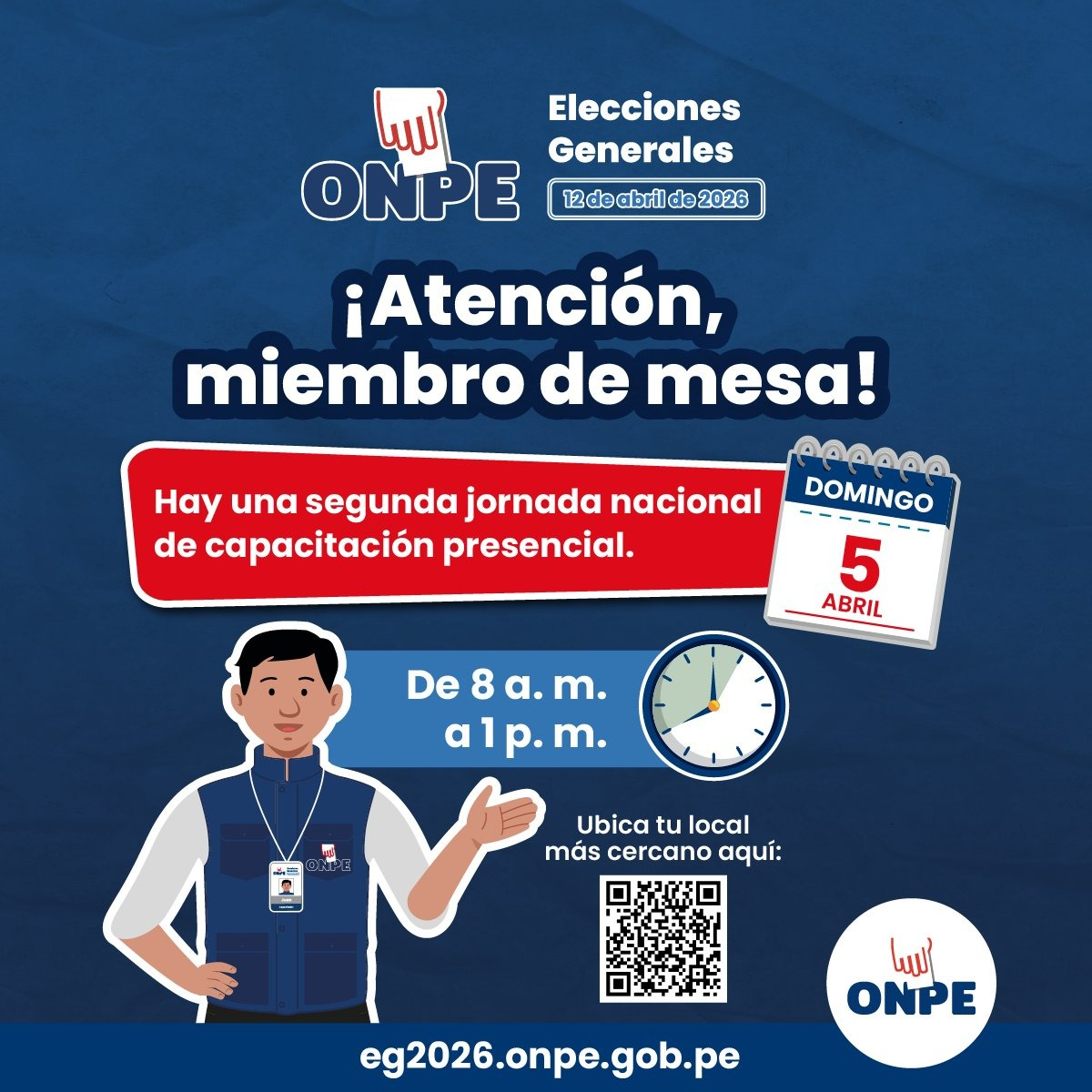 ONPE anuncia treinamento final para conselheiros neste dia 5 de abril: confira local e horário aqui