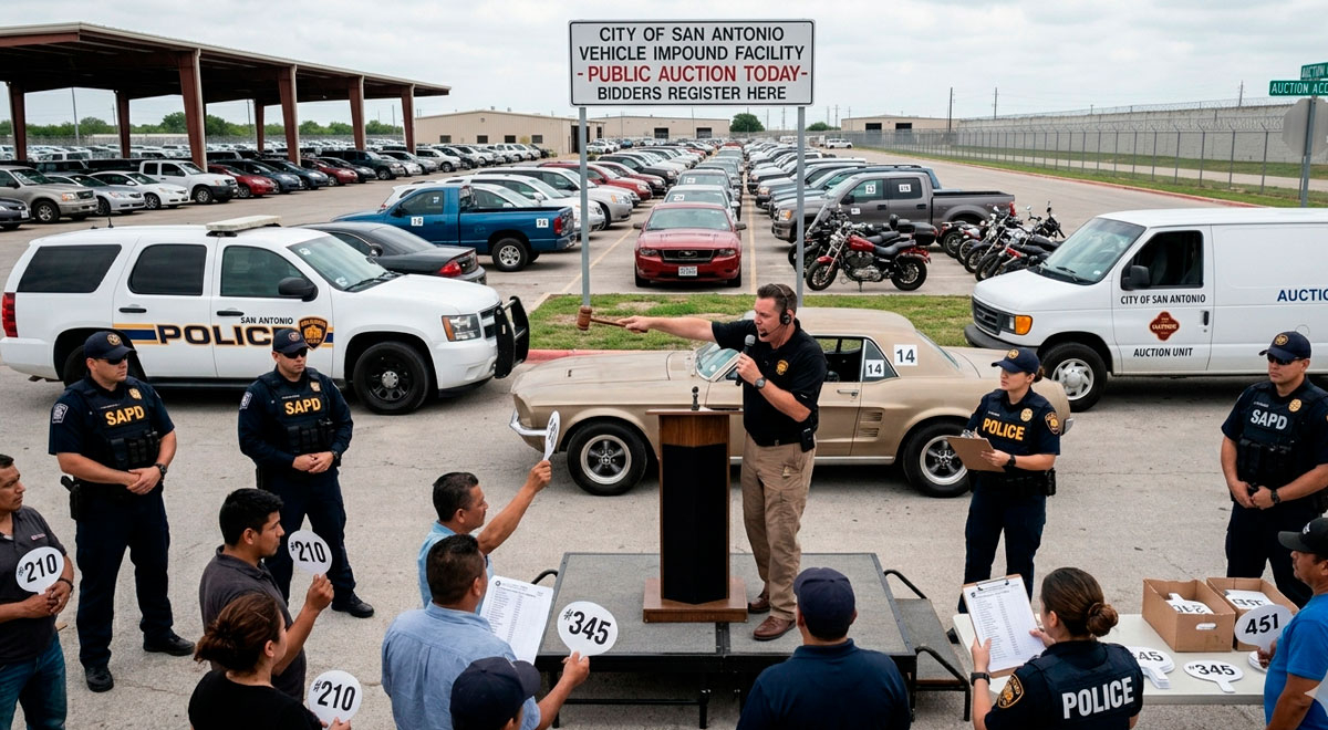 Você está procurando um veículo novo no Texas? Polícia vai leiloar carros apreendidos: data, local e guia para acesso às licitações