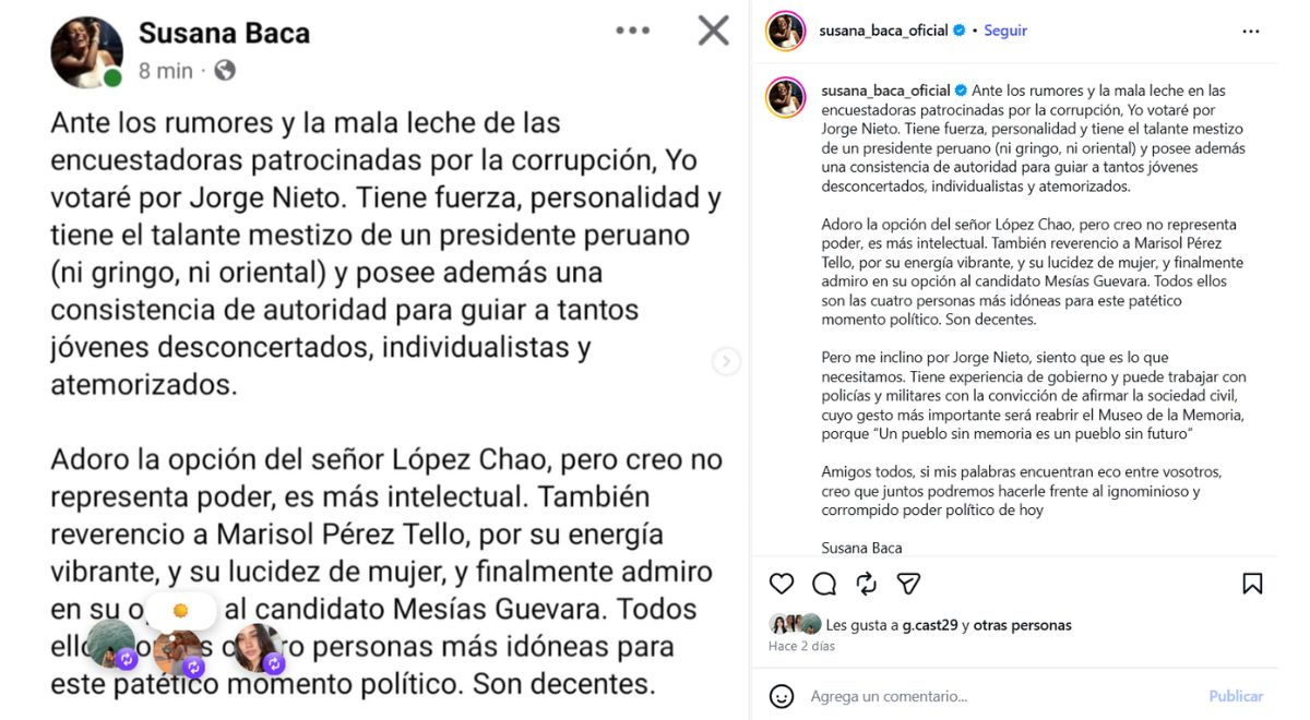 Susana Baca revela em quem vai votar nas eleições e garante que tem ‘caráter mestiço’, mas recebe fortes críticas: “Racismo”