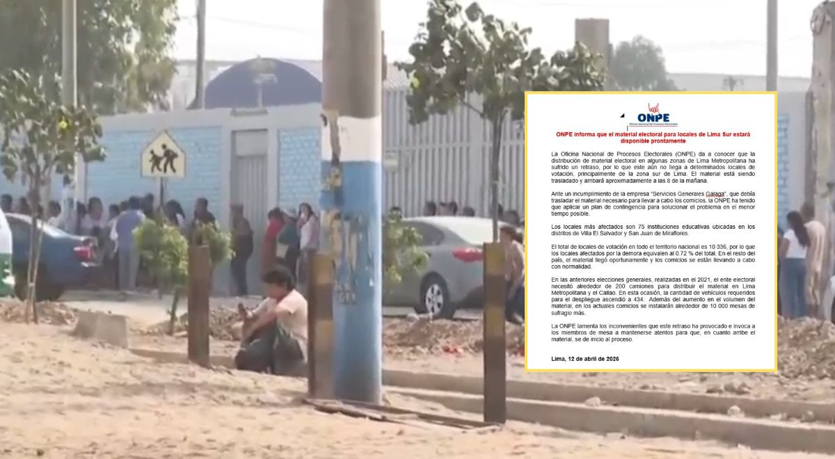 ONPE relata graves atrasos nos locais de votação em Lima Sur e culpa transportadora: “75 estabelecimentos afetados”