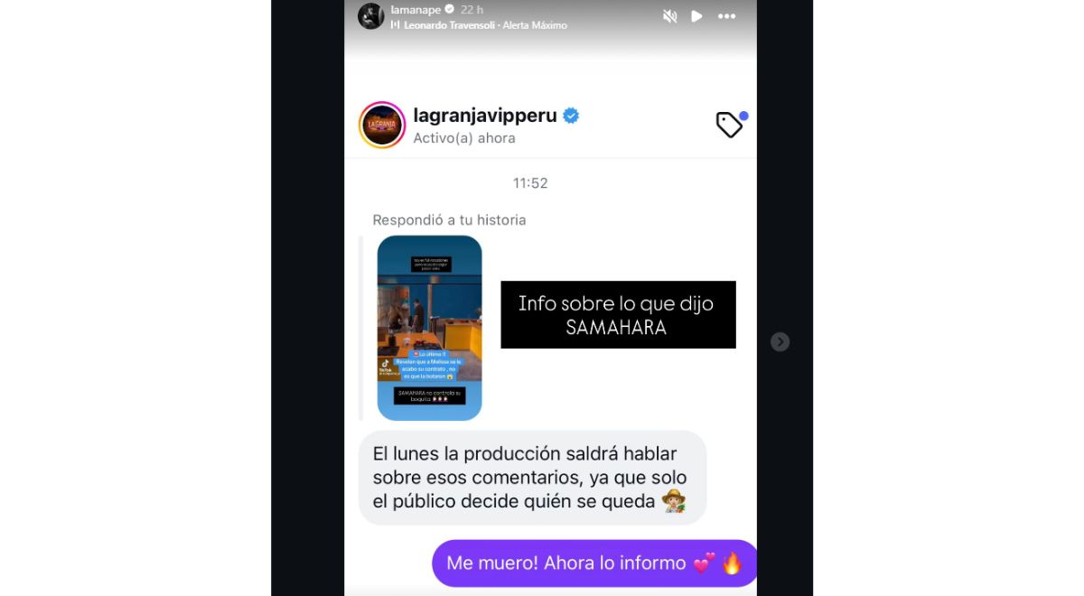 Produção de ‘La Granja VIP’ quebra silêncio contra a Compilação Lobaton sobre a saída de Melissa Klugin do reality show: Ela será demitida?