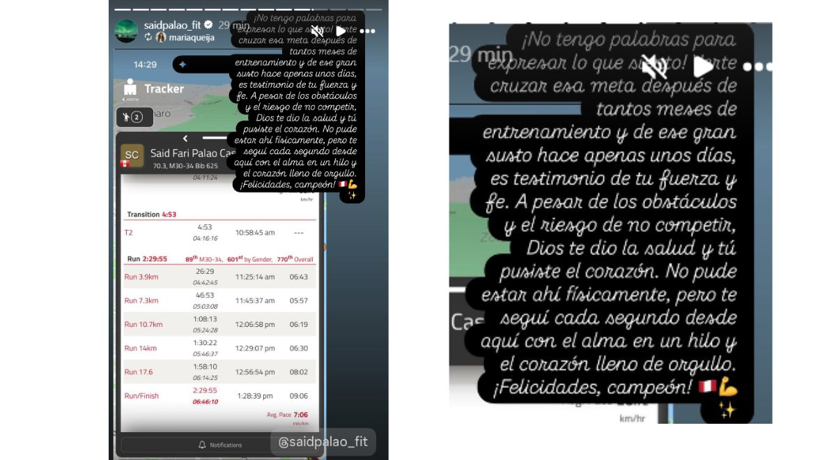 Mensaje de la mamá de Said Palao.  