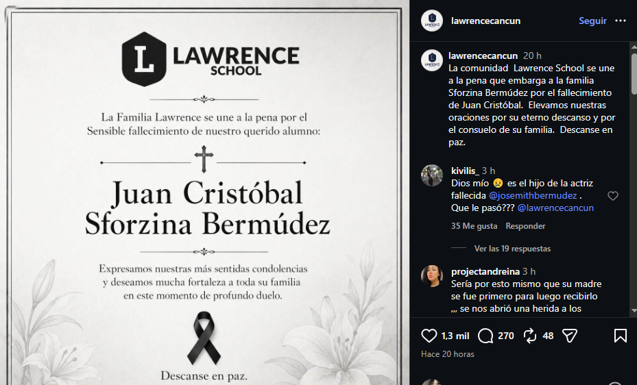 Hijo de Josemith Bermúdez fallece  