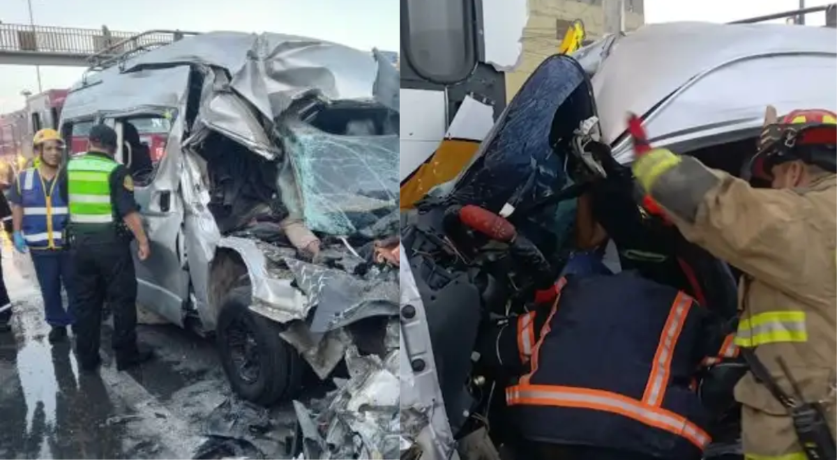 Tragedia en la Panamericana Sur: choque entre bus y combi deja dos ...