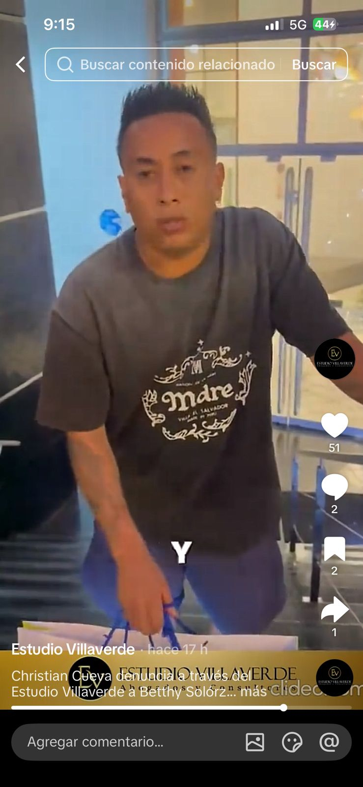 Christian Cueva en la casa de Pamela López  