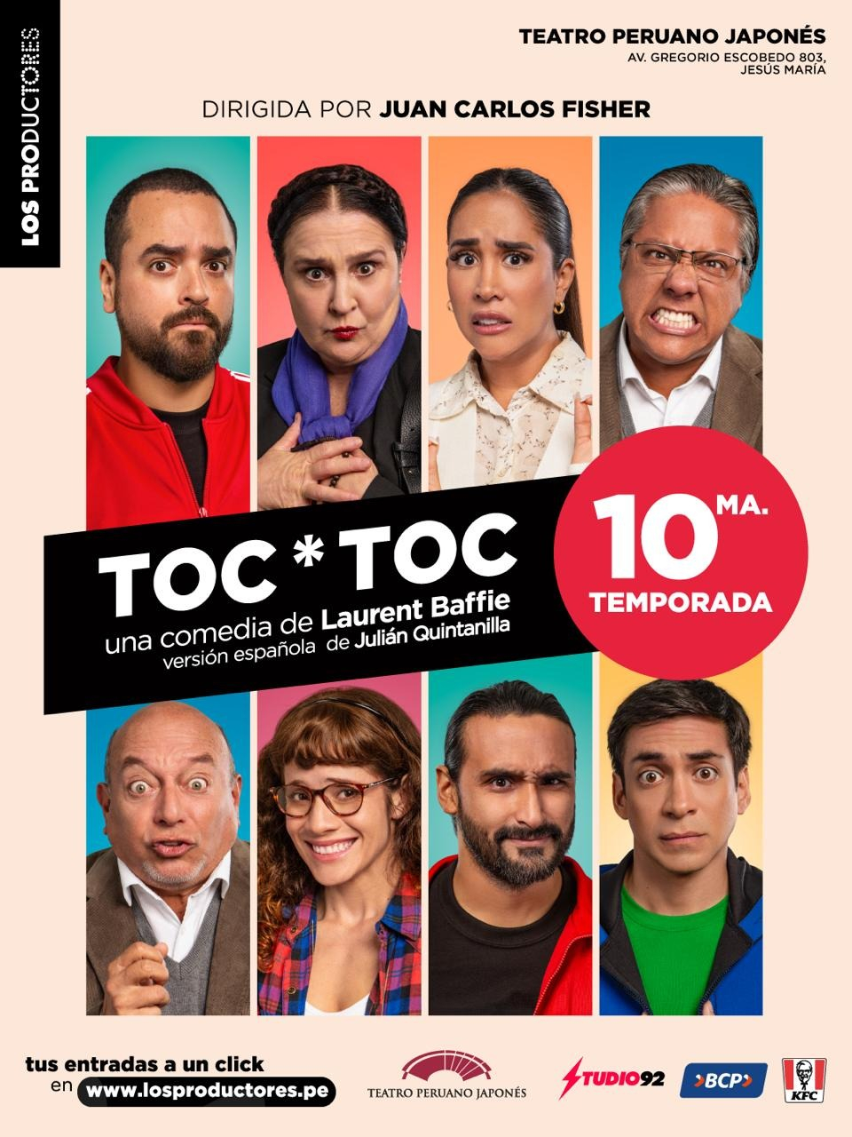 Après avoir conquis plus de 500 mille Péruviens, le phénomène dramatique “TOC TOC” confirme une nouvelle saison.