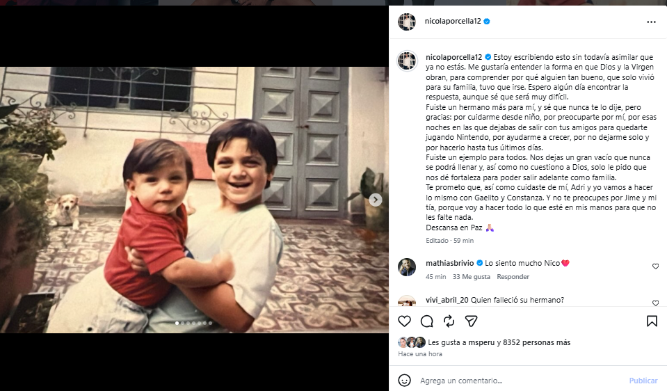 Nicola Porcella, dévastée par la perte de sa famille, fait ses adieux avec un message touchant : Nicola Porcella, dévastée par la perte de sa famille, fait ses adieux avec un message touchant :
