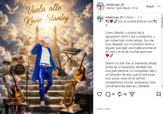 La tristesse en musique ! Le chanteur de Cumbia décède subitement et provoque un énorme choc : “C’est encore difficile à croire”