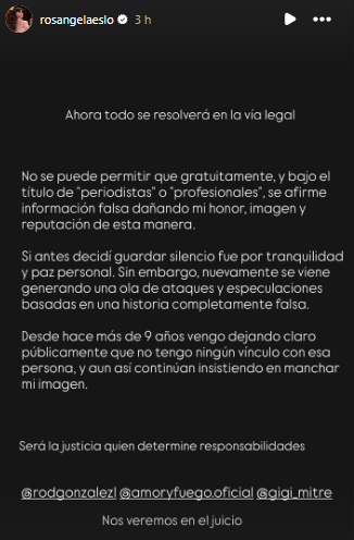 Rosangela Espinosa a déclaré un procès contre Christian Cueva.