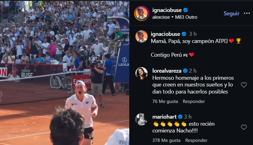 “C’est le meilleur pays du monde” message pour le Pérou, Ignacio Buss est enthousiasmé après avoir remporté le titre historique de l’ATP.
