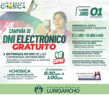 Sois prudent! Reniec annonce une méga campagne électronique gratuite DNI ce 1er juin : horaires, bénéficiaires et plus encore