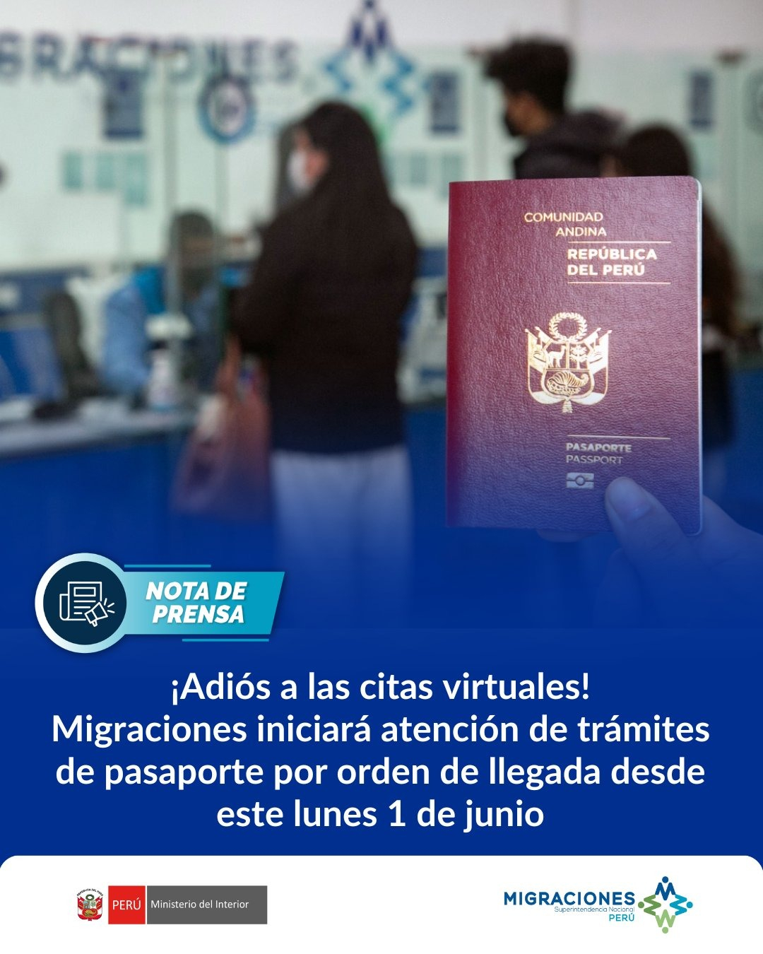 La fin des rencontres virtuelles ! Le processus de passeport d’immigration commence aujourd’hui par ordre d’arrivée : siège social, calendrier et plus