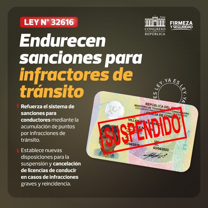 Urgent | Le Congrès modifie les règles et révèle des violations qui vous laisseront désormais sans permis ou sans permis