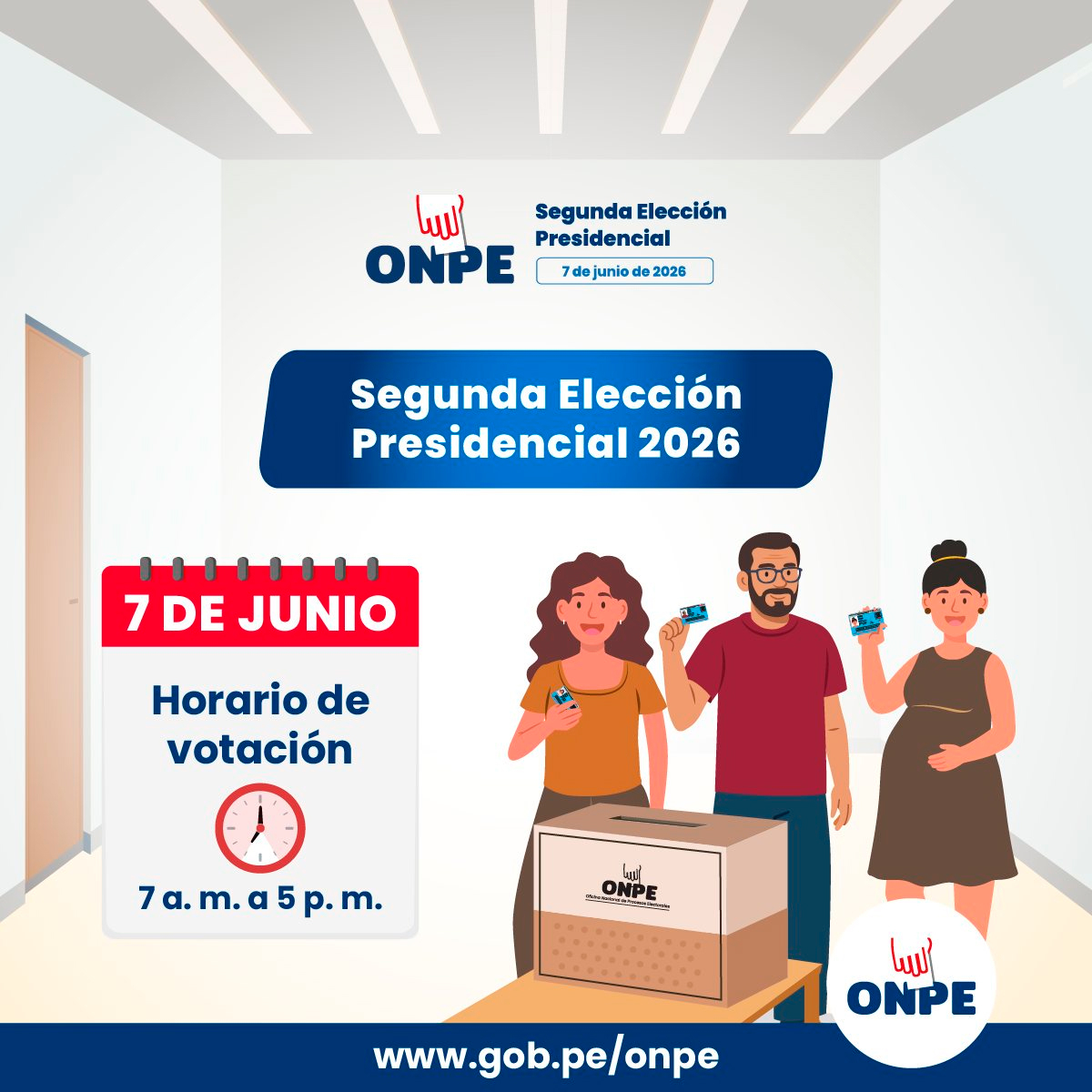 A quelle heure peut-on voter ce dimanche 7 juin ? L’ONPE dévoile le calendrier officiel des élections