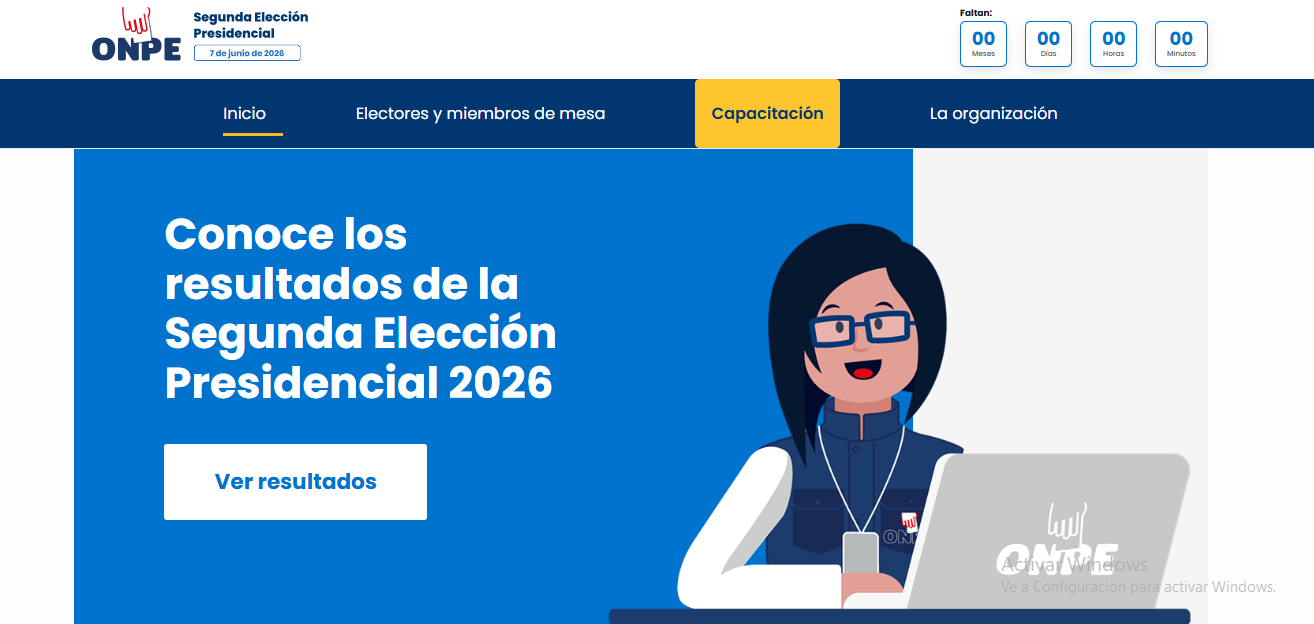 Résultats du deuxième tour de l’ONPE 2026 : lien officiel pour regarder le décompte en direct de Roberto Sanchez et Keiko Fujimori