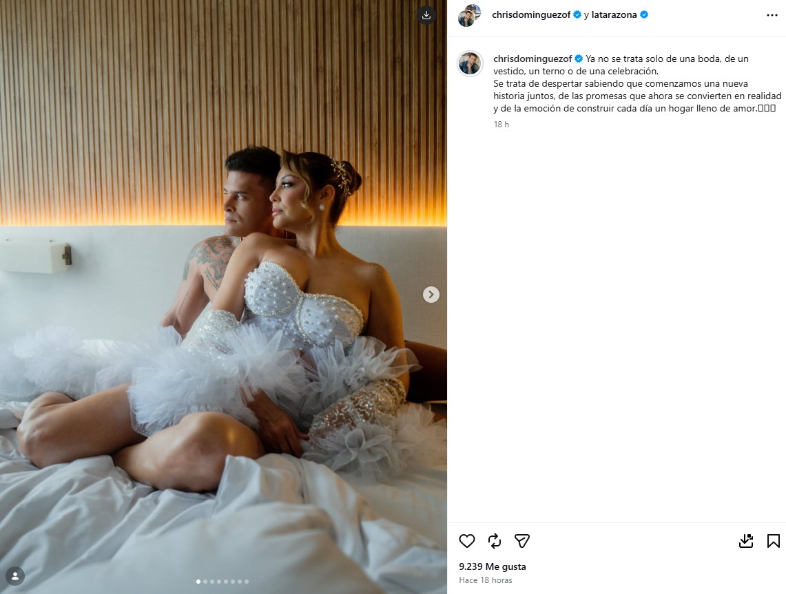 Christian Dominguez dévoile des photos inédites avec Carla Tarazona avant son mariage