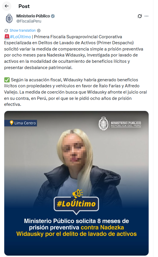 Affaire inattendue de Nadesca Vidoski de Gino : un nouveau crime grave est révélé, le parquet demande huit mois de détention préventive dans le cadre de son extradition