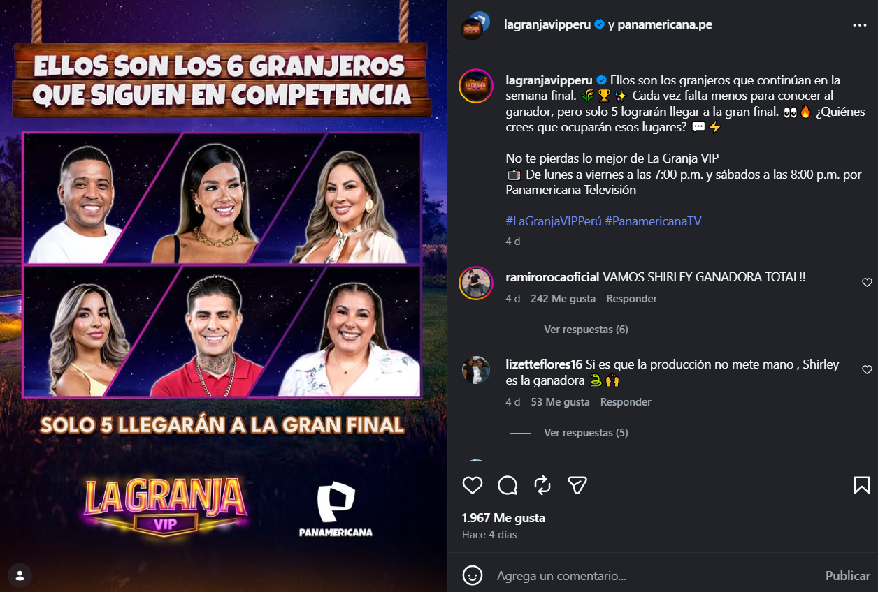 Grande Finale « The VIP Peru Farm » : quand aura-t-elle lieu, qui sont les finalistes et comment voter pour vos favoris