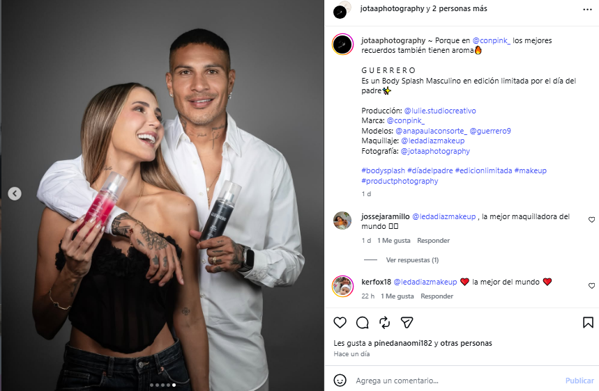 Paulo Guerrero lance son parfum.