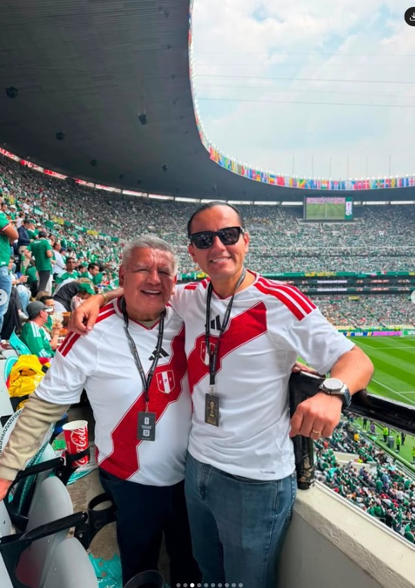 César Acuna Peralta et son fils Richard Acuna Nunes