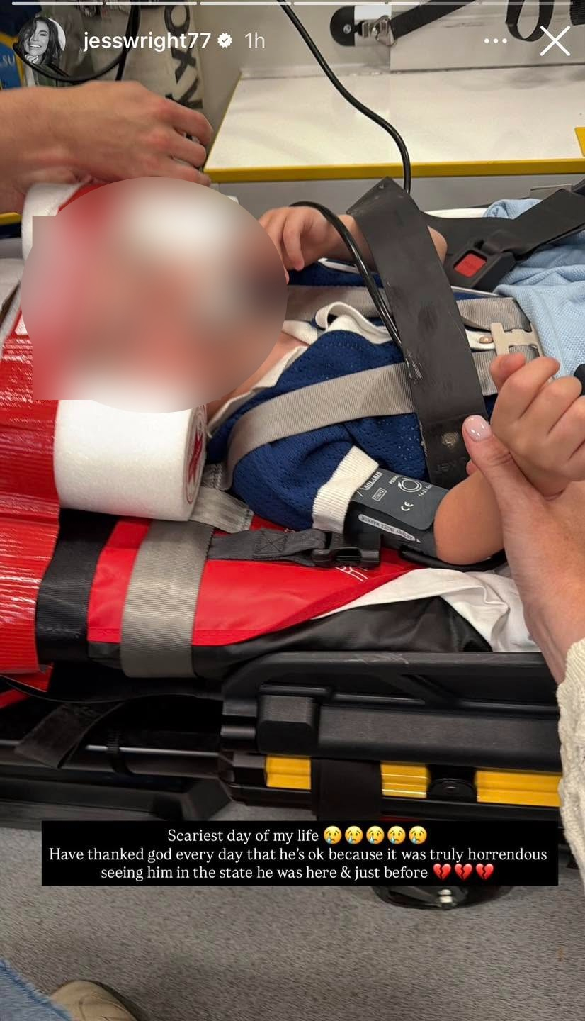 Le petit fils de l'actrice a eu un accident