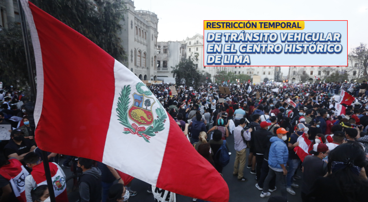 Les routes de la municipalité de Lima sont restreintes 48 heures avant la marche « La prise de Lima » : connaître le plan de détour