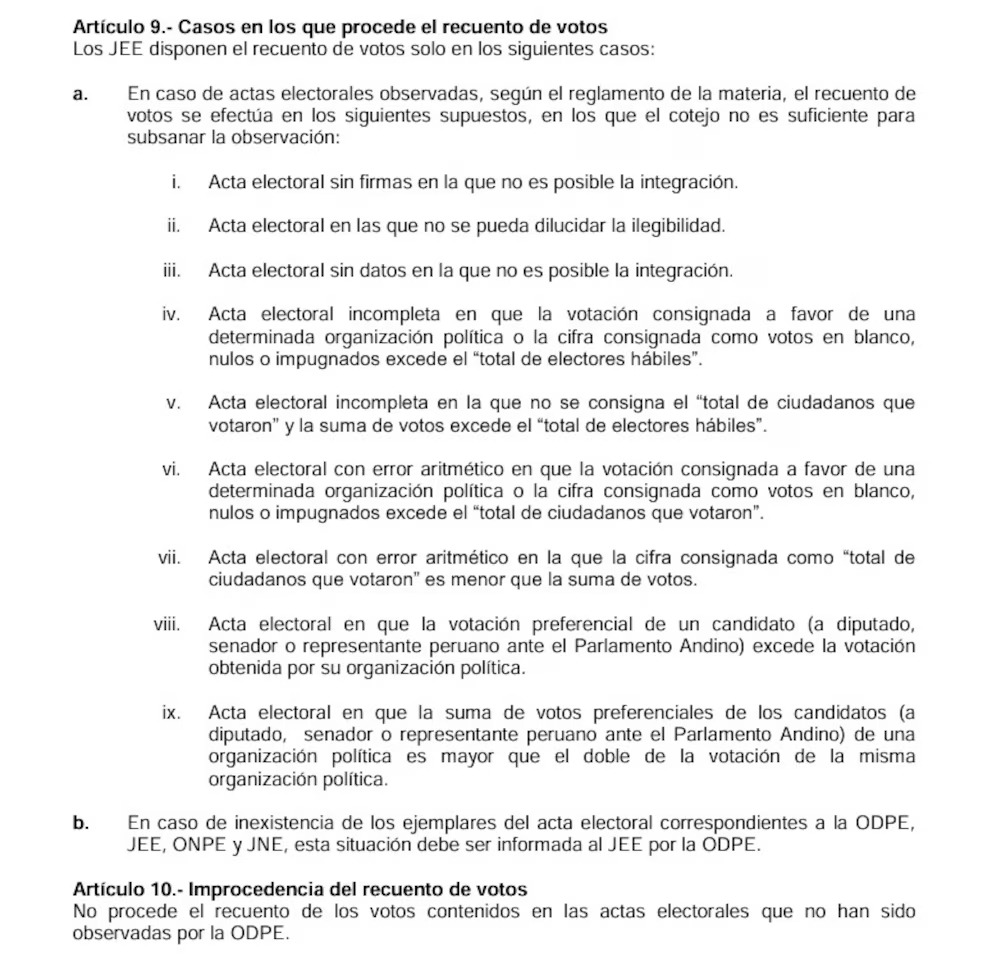 Les votes sur 92 000 tables peuvent-ils être comptés ? JNE détermine si la demande de Roberto Sánchez est appropriée