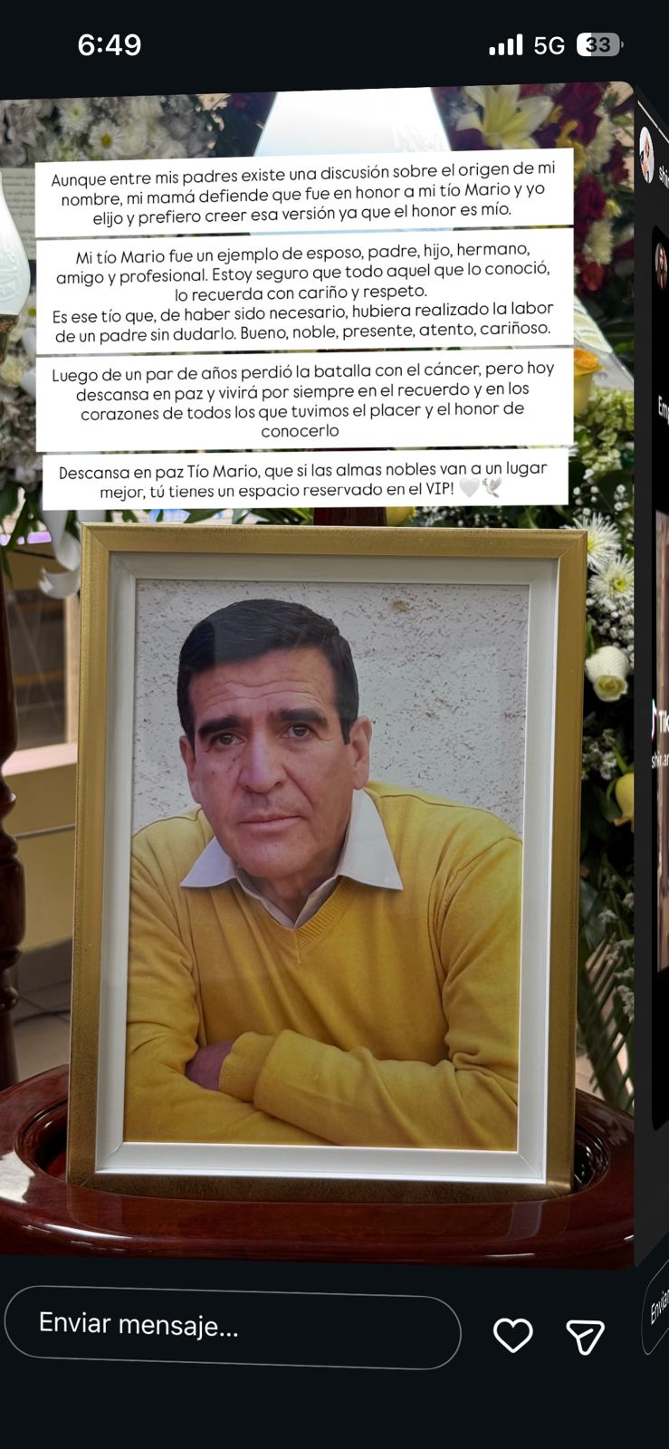Mario Irivaran fait face à une perte dévastatrice dans sa famille après son combat contre le cancer : “Il vivra dans le cœur de…”