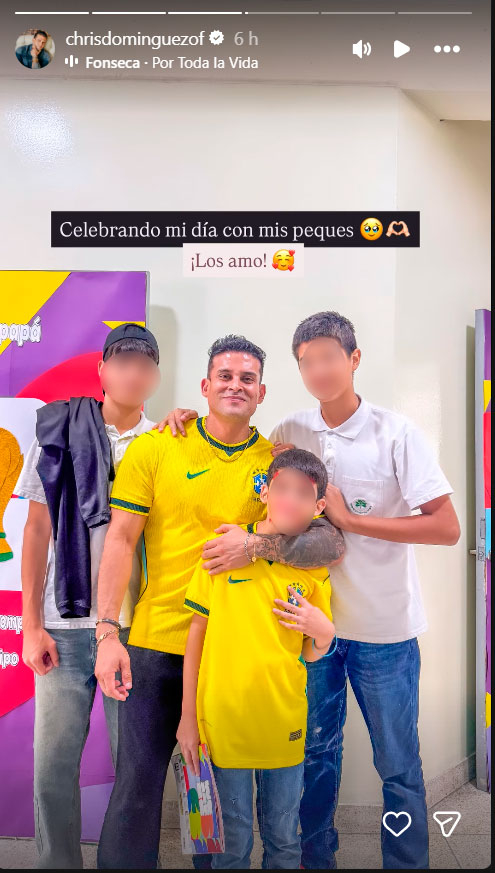 Christian Dominguez s’émerveille devant Carla Tarazona et les enfants de sa fille avec Pamela Franco pour la fête des pères : “Je les aime…”