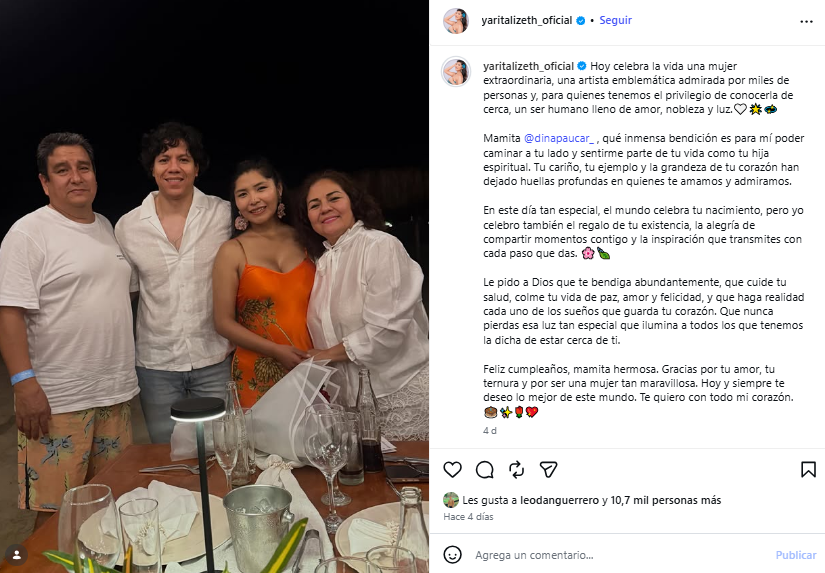 Yarita Liseth choque une publication avec son petit ami Alejandro et Dina Pauker, mais elle est franche sur son comportement avec elle : “C’est…”