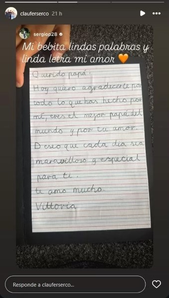 Sergio Pena rigole en lisant la lettre réconfortante de sa fille avec Valérie Revello à l’occasion de la fête des pères : “De belles paroles”