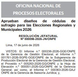 Élections régionales et municipales 2026 : L’ONPE dévoile à quoi ressemblera la nouvelle carte d’électeur avec les mesures réglementaires