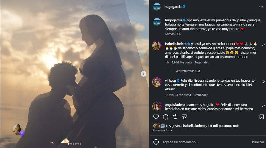 Hugo Garcia déborde d’amour pour son premier-né et célèbre la fête des pères avec un message émouvant : “Tu as changé ma vie pour toujours.”