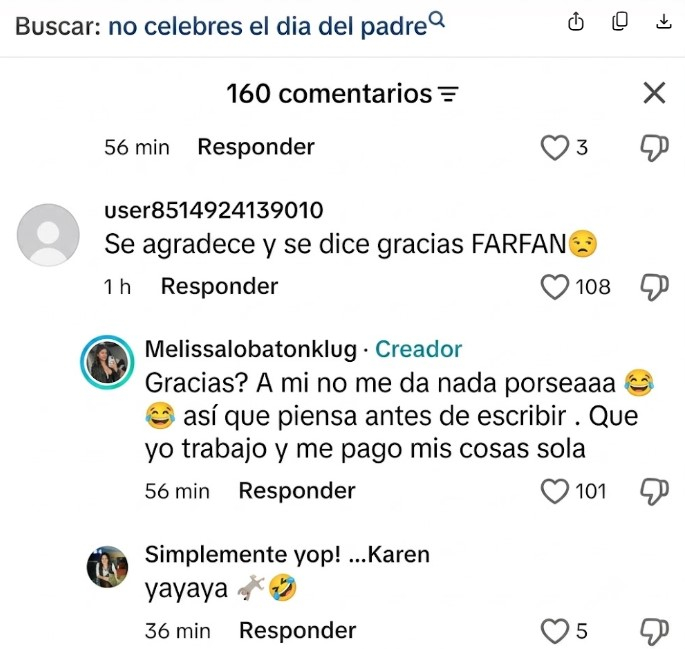 Melissa Lobaton perd patience et crie à l'utilisateur en faisant référence à Jefferson Farfan : Melissa Lobaton attaque un utilisateur pour avoir mentionné Jefferson Farfan :