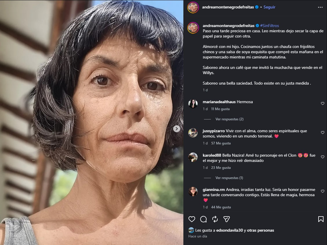 Méconnaissable ! Andrea Monténégro réapparaît sans maquillage ni filtre et déchaîne un déluge de réactions sur les réseaux
